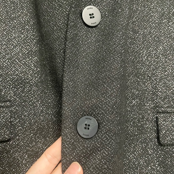Hugo Boss Relaxed-fit Sparkle-effect Blazer Size 42R - Picture 4 of 11